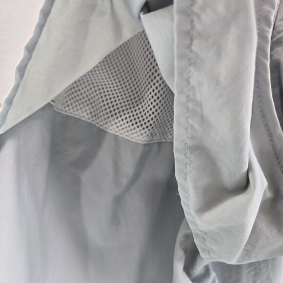 Columbia Shirt Mens 2X XXL Gray Blue PFG Button Up Short Sleeve Vented Ripstop - Picture 9 of 13